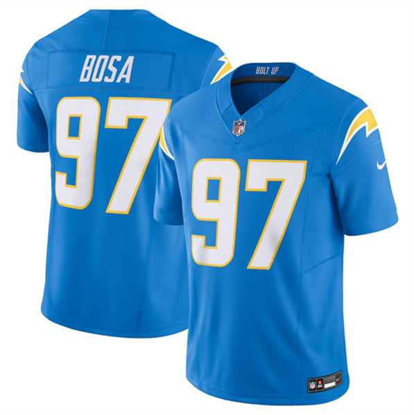 Men & Women & Youth Los Angeles Chargers #97 Joey Bosa Blue 2023 F.U.S.E. Vapor Untouchable Limited Stitched Jersey